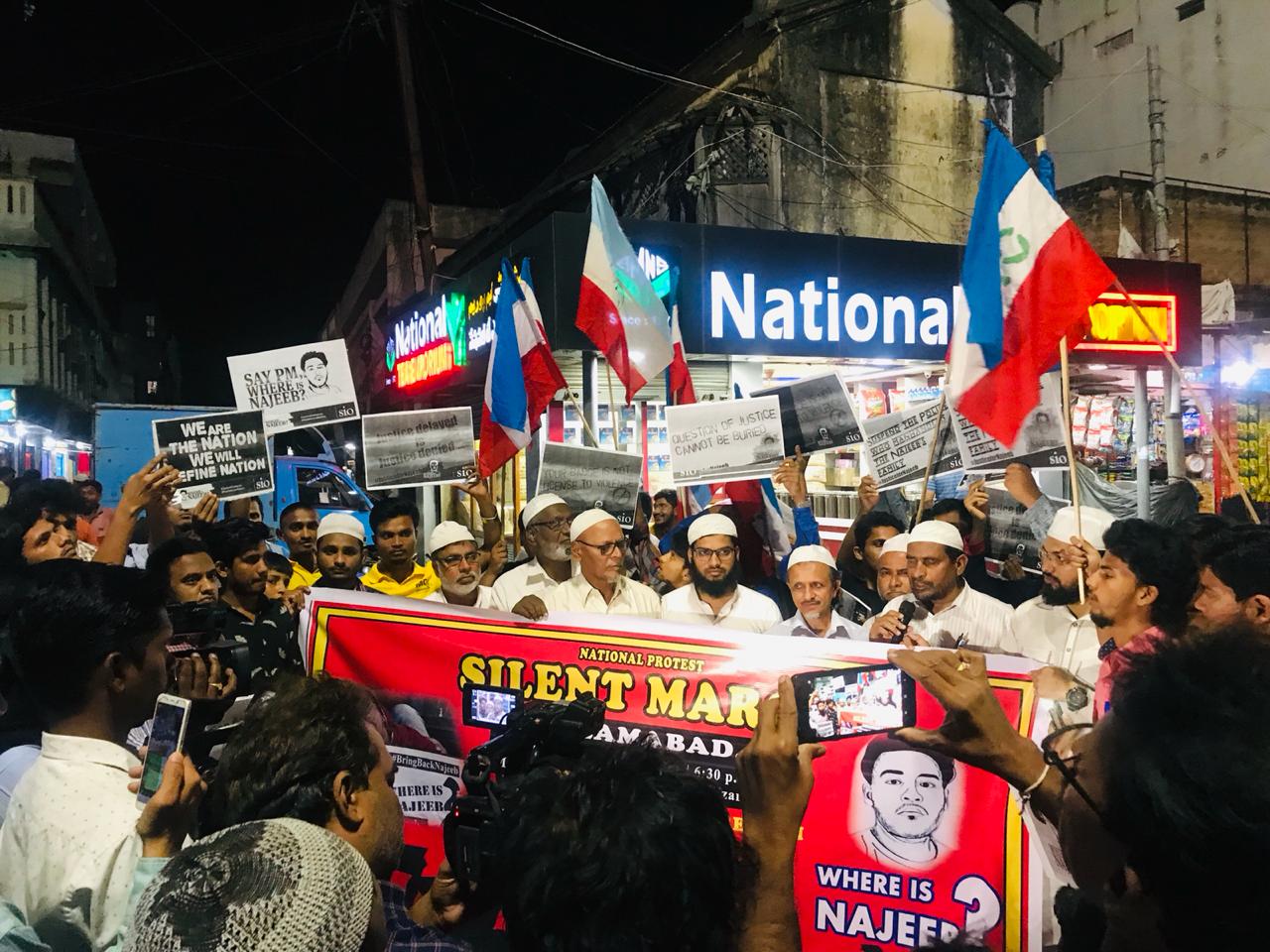 Protest Rally Against Forceful Disappearance Of Najeeb Ahmed